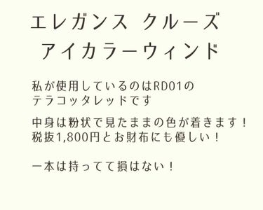 アイカラー ウィンド/エレガンス クルーズ/シングルアイシャドウを使ったクチコミ（2枚目）