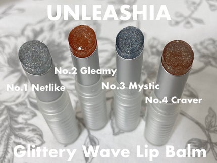 グリッタリーウェブリップバーム/unleashia/リップケアを使ったクチコミ(1枚目)