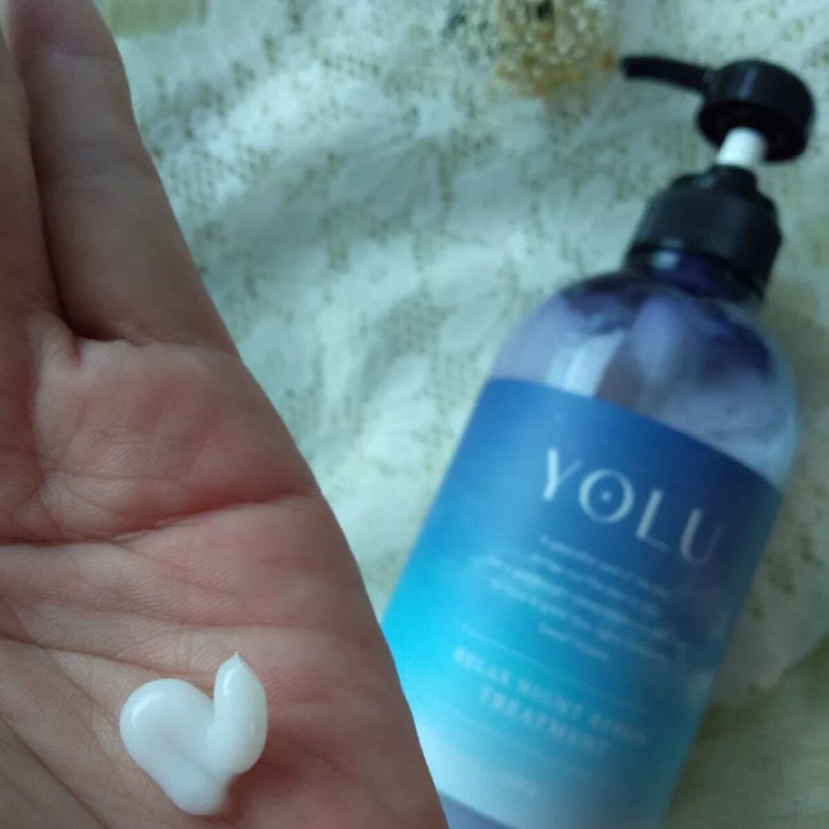 リラックスナイトリペア シャンプー／トリートメント トリートメント本体 475g/YOLU/市販シャンプーを使ったクチコミ（2枚目）