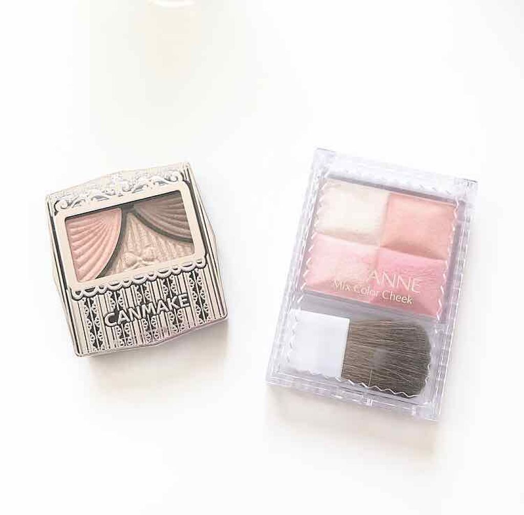 ミックスカラーチーク/CEZANNE/パウダーチークを使ったクチコミ（1枚目）