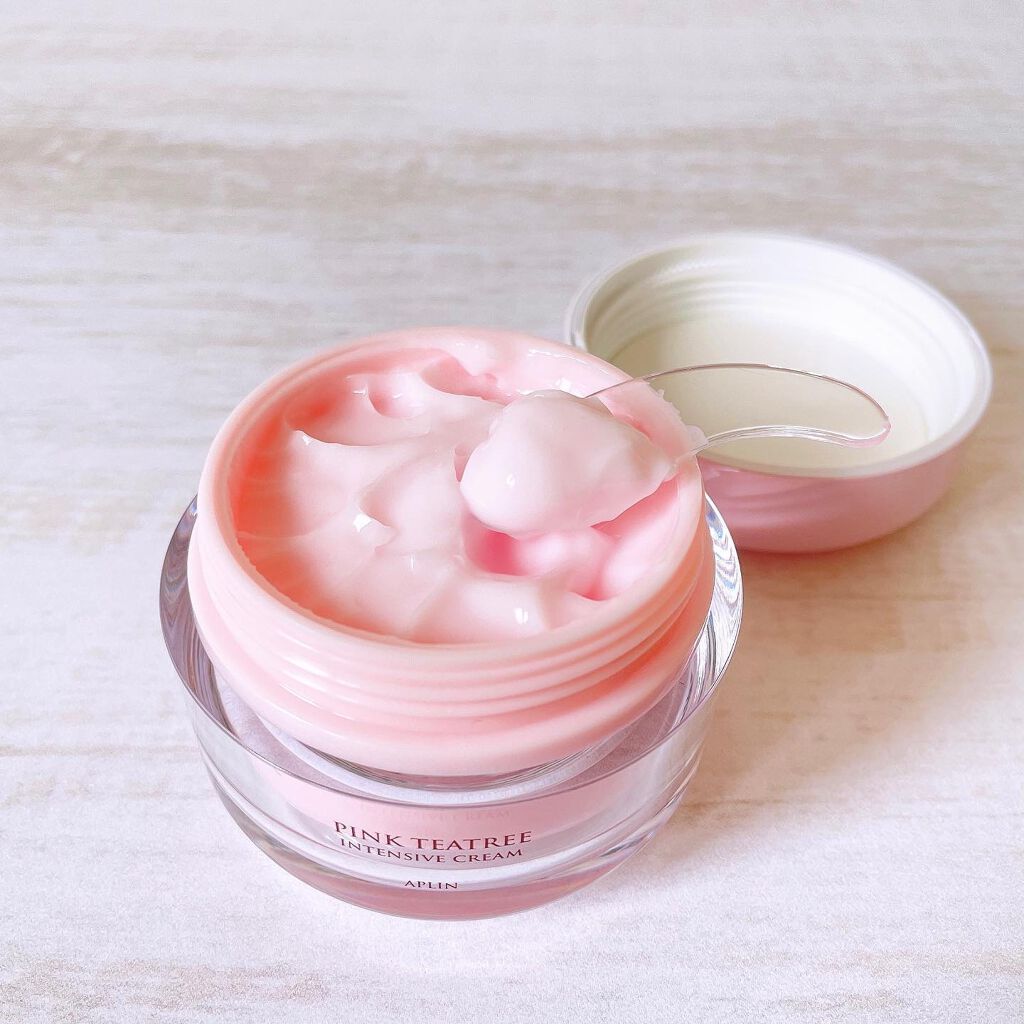 ピンクティーツリークリーム/APLIN/フェイスクリームを使ったクチコミ（3枚目）