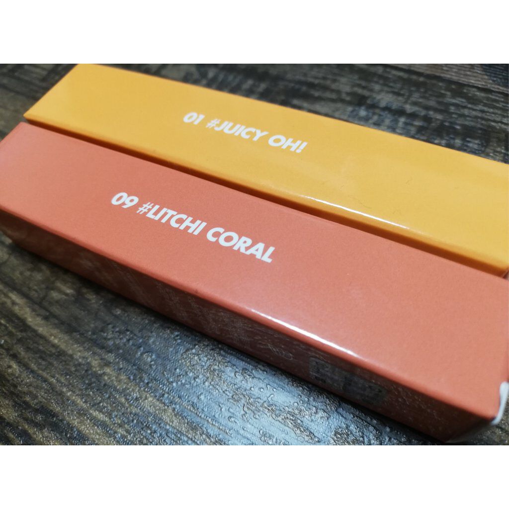 ジューシーラスティングティント/rom&nd/リップティントを使ったクチコミ（2枚目）