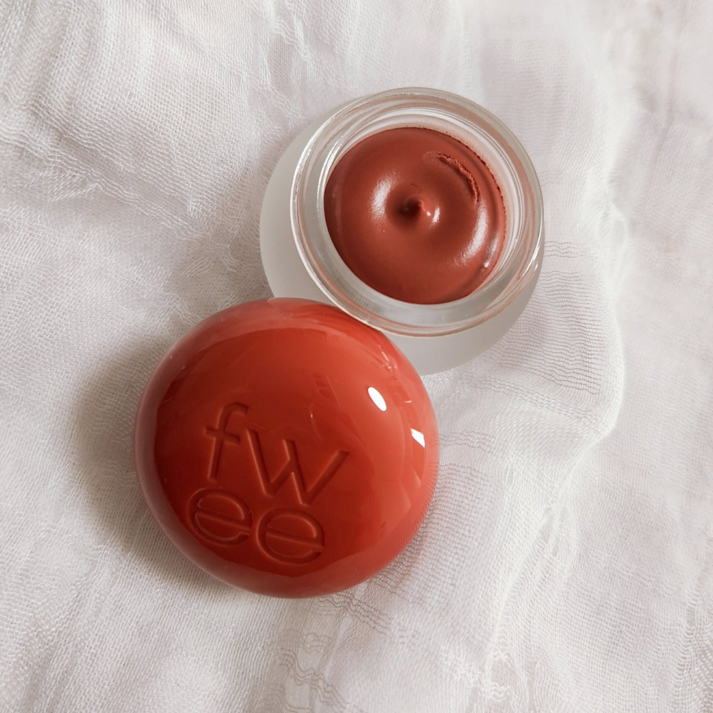 リップアンドチーク ブラーリープリンポット/fwee/口紅を使ったクチコミ(2枚目)