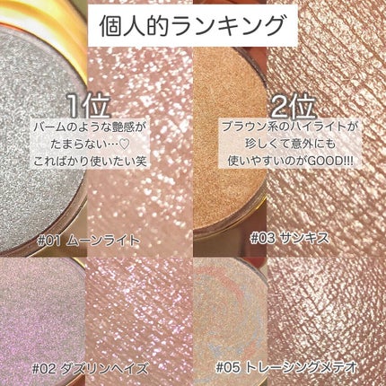 ダイヤモンドシェルハイライト/Joocyee/パウダーハイライトを使ったクチコミ(6枚目)