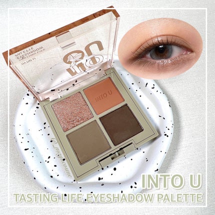 テイスティングライフアイシャドウパレット/INTO U/アイシャドウパレットを使ったクチコミ(1枚目)
