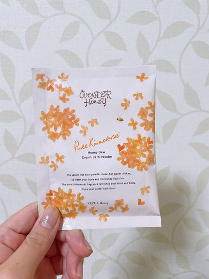 ワンダーハニー とろとろふんわりクリームバス ピュアキンモクセイ/VECUA Honey/炭酸系入浴剤を使ったクチコミ(1枚目)