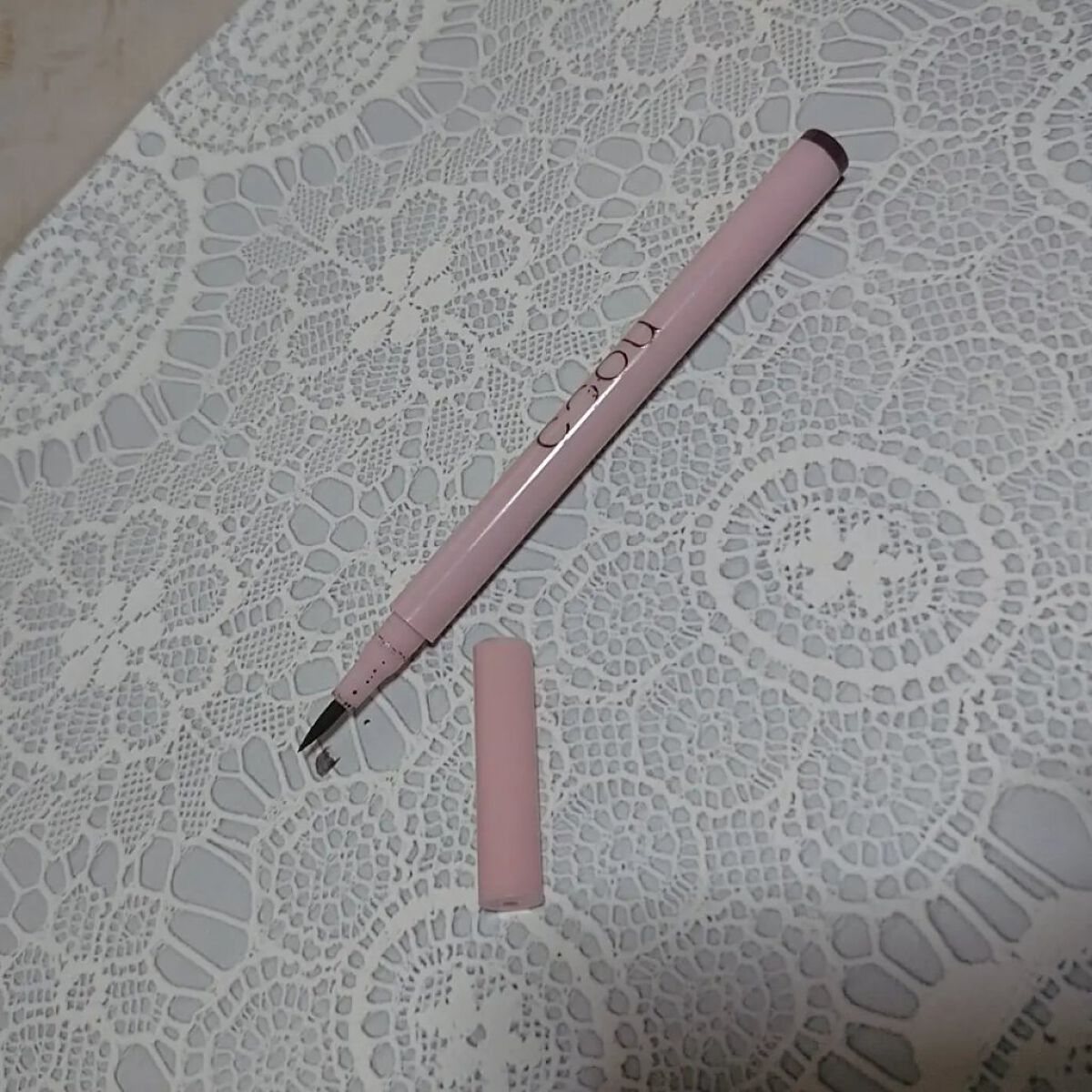 リキッドアイライナー 01 ダークブラウン/coou/リキッドアイライナーを使ったクチコミ（1枚目）