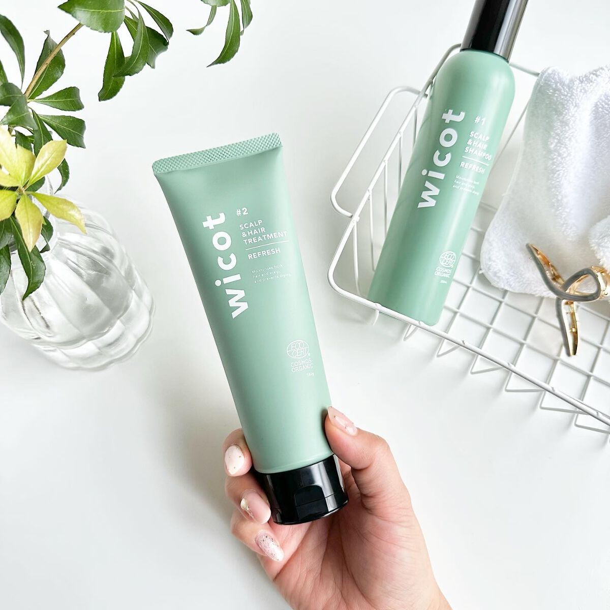 スカルプ&ヘア シャンプー/トリートメント リフレッシュ/wicot/市販シャンプーを使ったクチコミ(4枚目)
