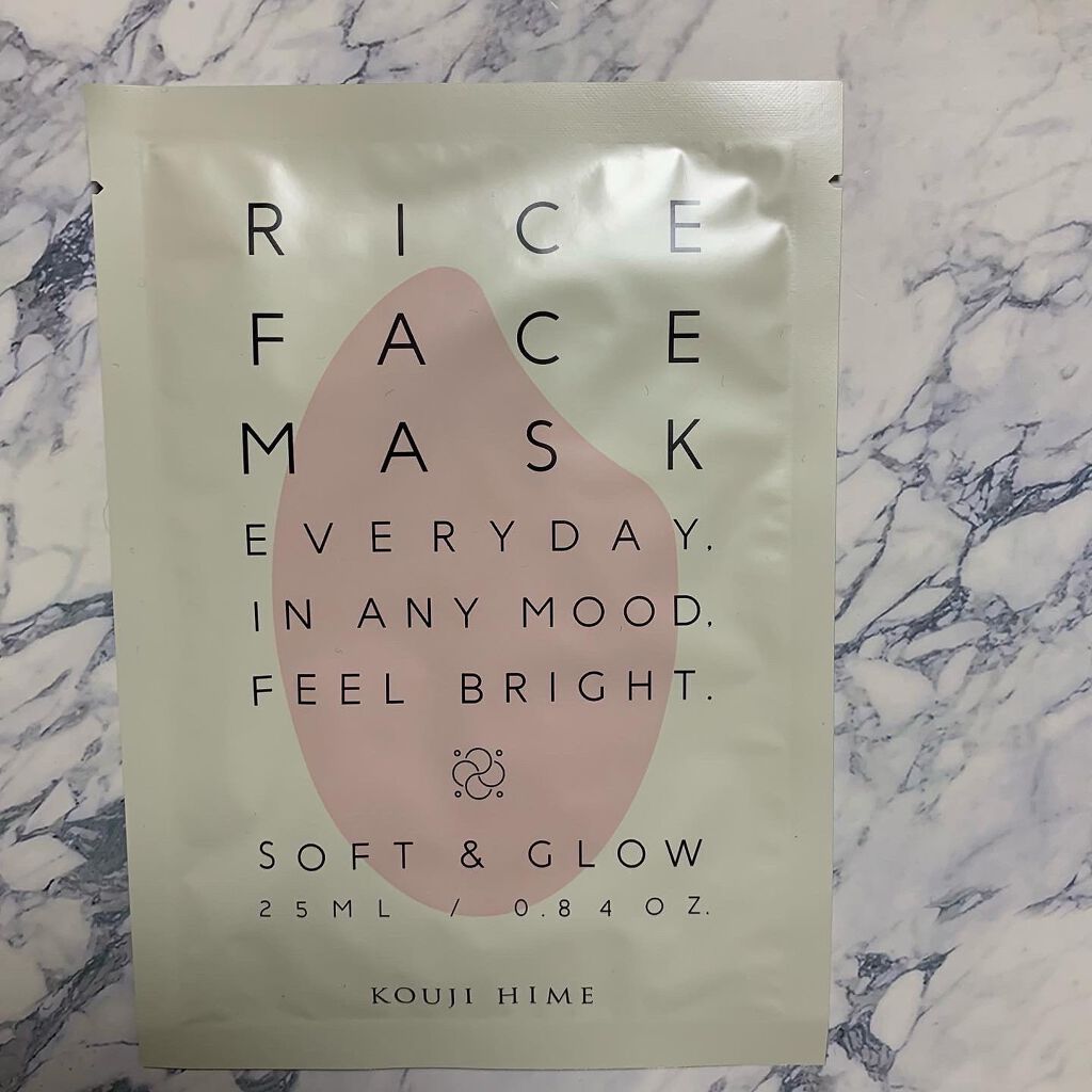 RICE FACE MASKライスバリアフェイスマスク MOISTCLEAR/KOUJIHIME/シートマスク・パックを使ったクチコミ(5枚目)