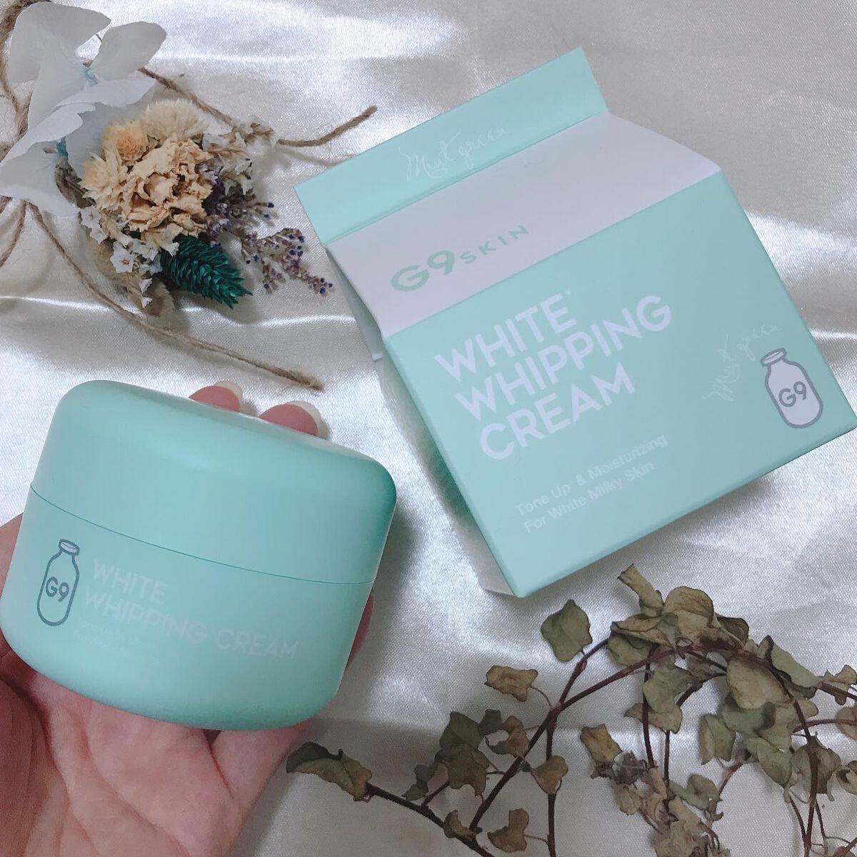 WHITE WHIPPING CREAM(ウユクリーム) ミントグリーン/G9SKIN/化粧下地を使ったクチコミ（1枚目）