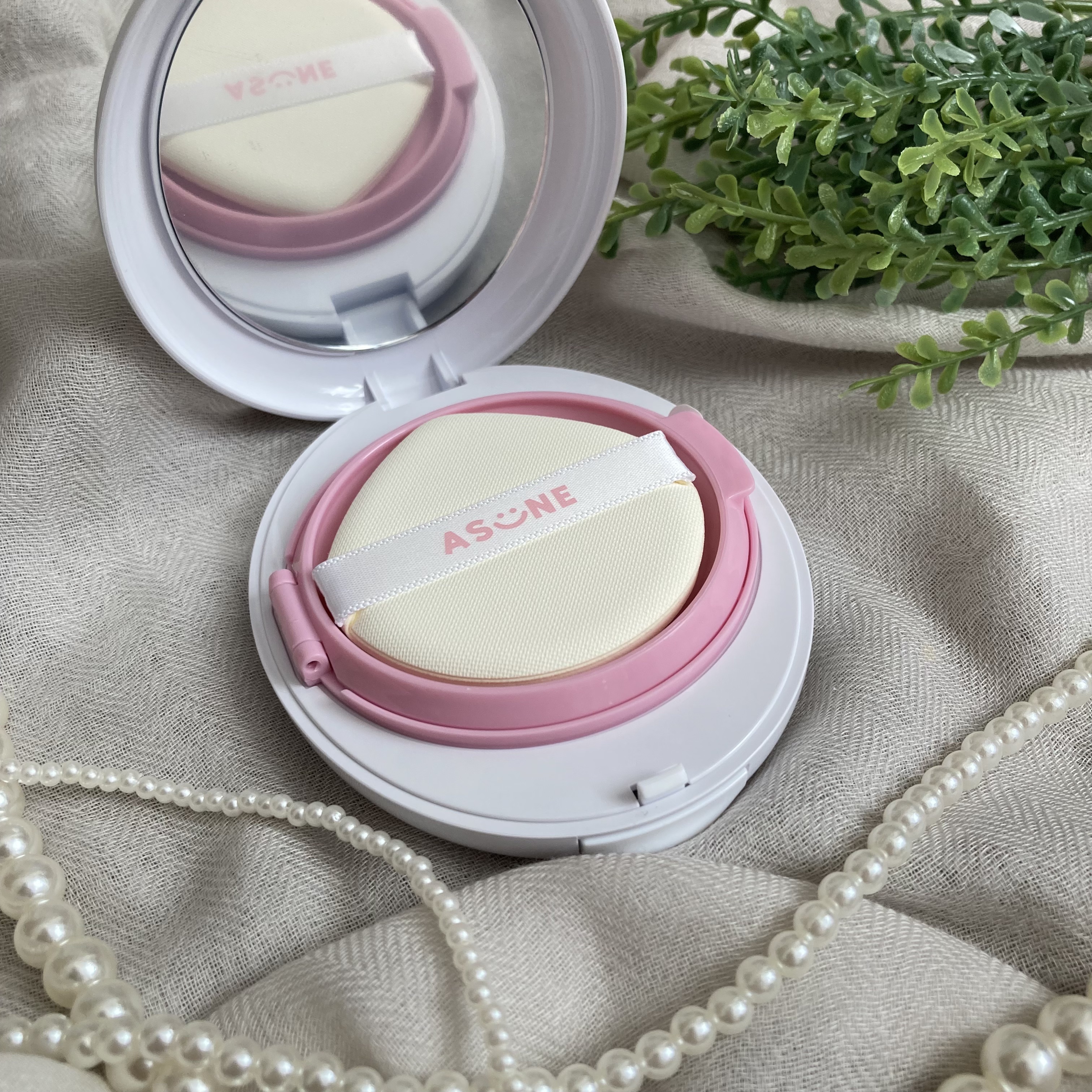 デューイーメッシュファンデーション/ASUNE /クッションファンデーションを使ったクチコミ（1枚目）