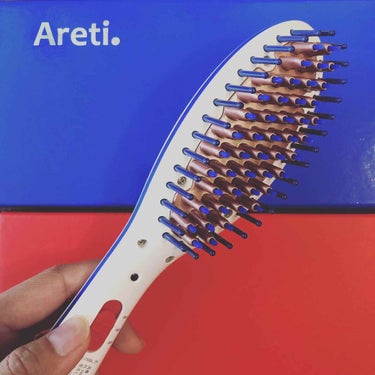 Areti. ストレートブラシアイロンミニ Areti.i1798のクチコミ「Aretiのストレートブラシアイロンミニ
使ってみました〜\( ˆoˆ )/💕 コンパクトなミ.....」（1枚目）