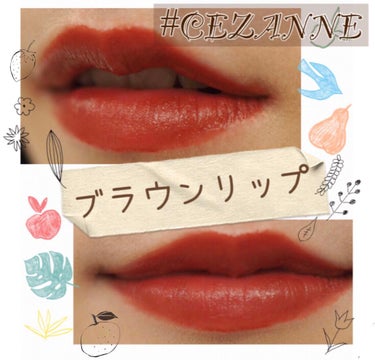 夏のブラウンリップ💄

◯セザンヌ　ラスティング　リップカラーN 105
                                                                