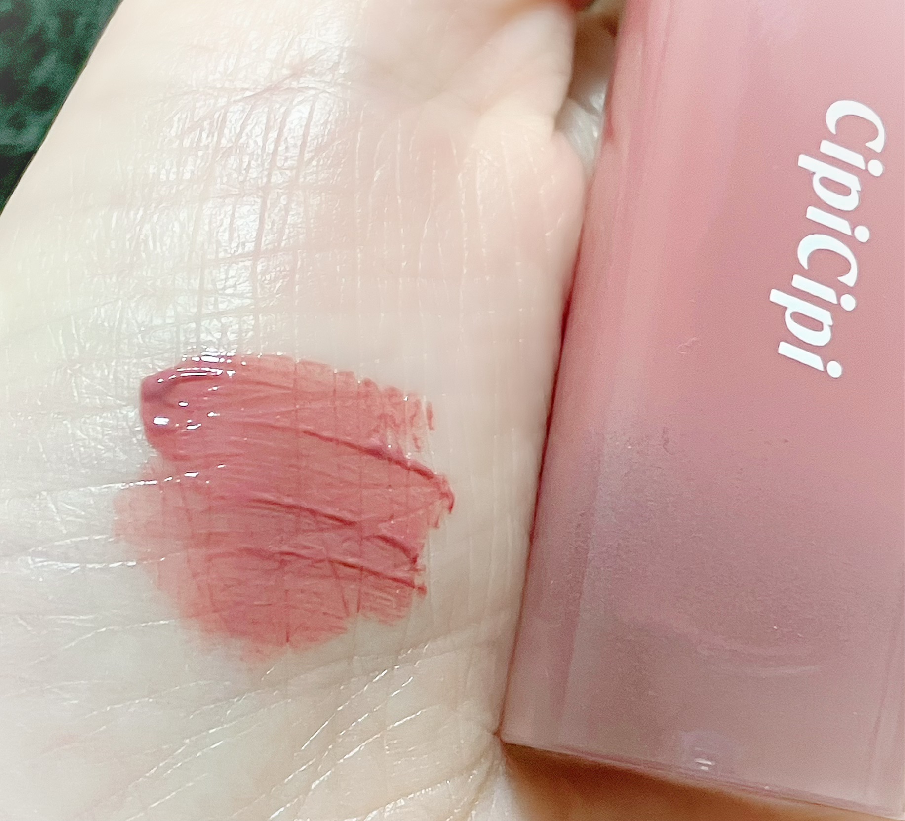 デューイフィルムティント 02 さくらダスティ/CipiCipi/リップティントを使ったクチコミ（3枚目）