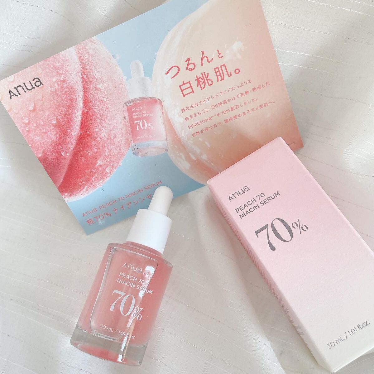 桃70%ナイアシンセラム/Anua/美容液を使ったクチコミ(3枚目)