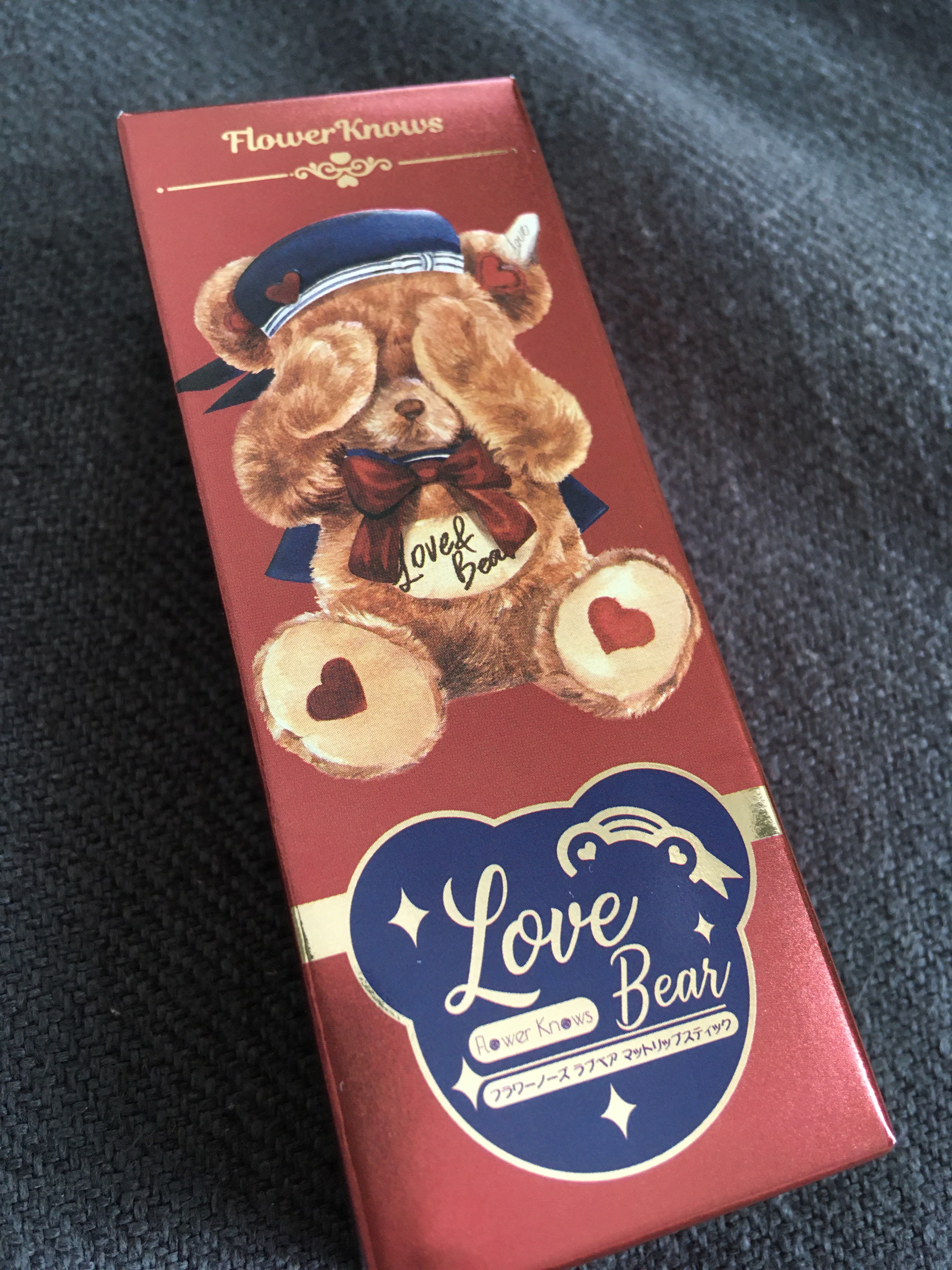 Love Bear マットリップスティック ストロベリーベア/FlowerKnows/口紅を使ったクチコミ（1枚目）
