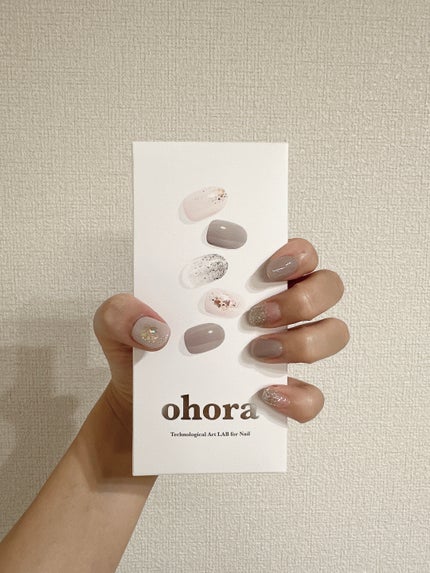 セミキュアジェルネイル(ハンド)/ohora/ネイルシールを使ったクチコミ(1枚目)