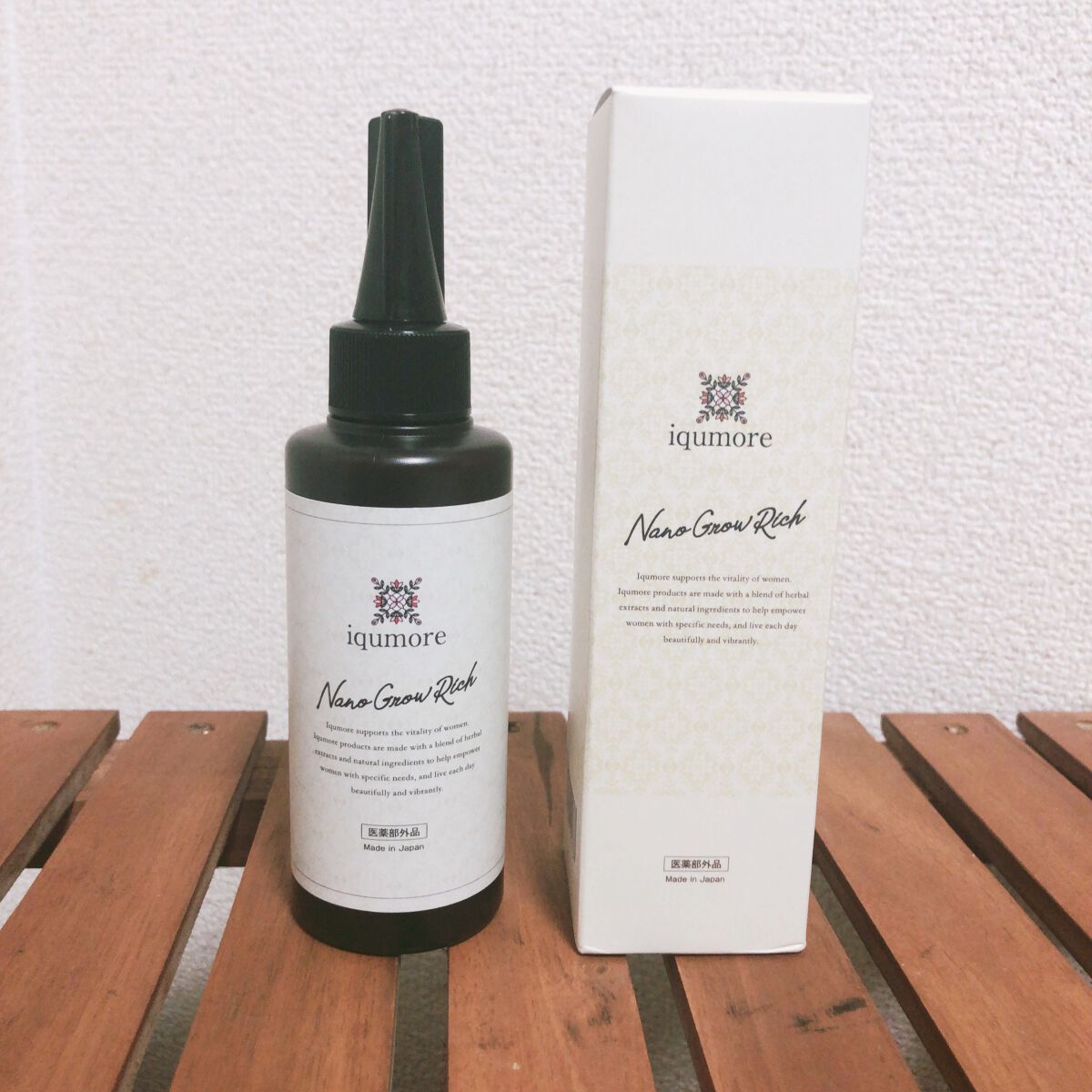 ナノグロウリッチ/iqumore/頭皮ローションを使ったクチコミ（1枚目）