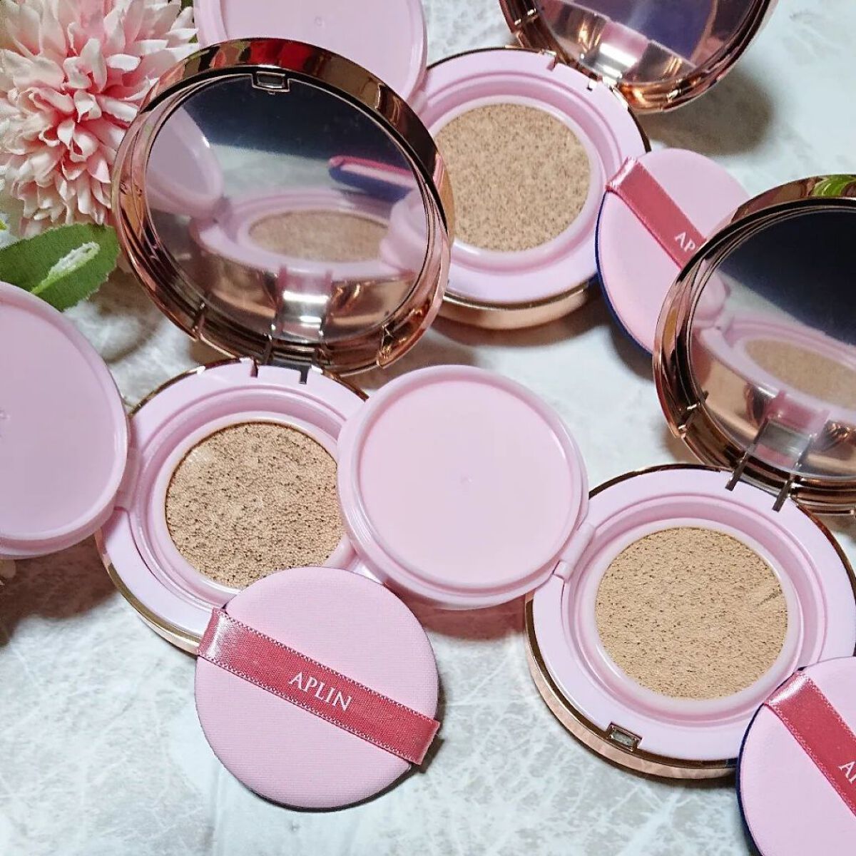 ピンクティーツリーカバークッション/APLIN/クッションファンデーションを使ったクチコミ（3枚目）