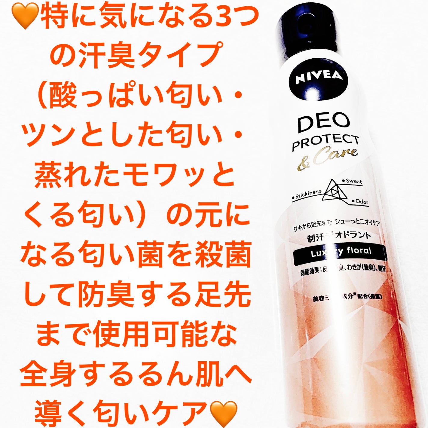 デオプロテクト&ケア スプレー/ニベア/デオドラント・制汗剤を使ったクチコミ(1枚目)
