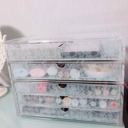 重なるアクリルケース2段引出・大/無印良品/その他化粧小物を使ったクチコミ(1枚目)