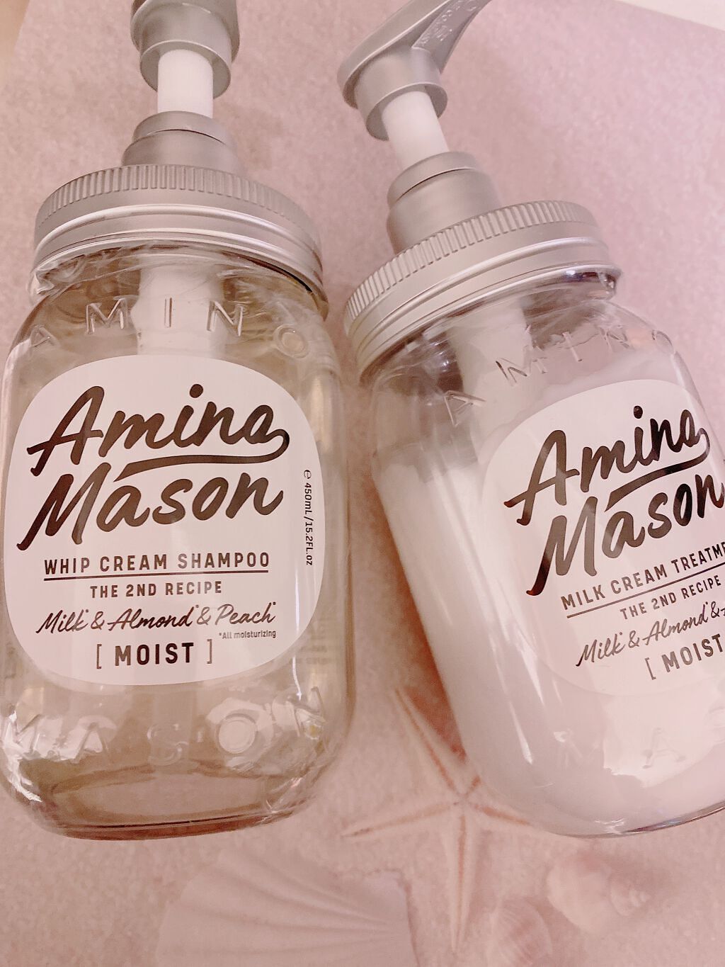 アミノメイソン ディープモイスト ホイップクリーム シャンプー/ミルククリーム ヘアトリートメント/アミノメイソン/市販シャンプーを使ったクチコミ（1枚目）