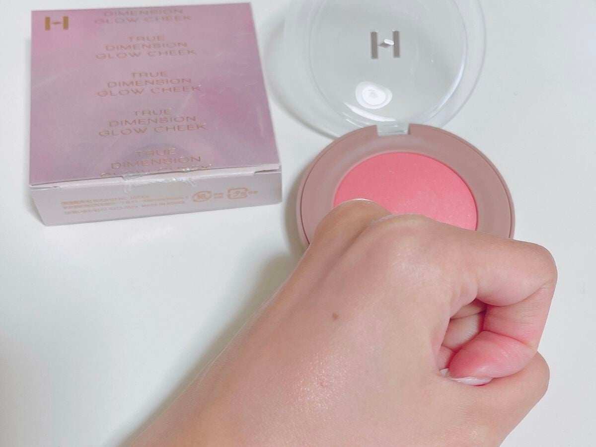 トゥルーディメンショングロウチーク/hince/パウダーチークを使ったクチコミ(3枚目)