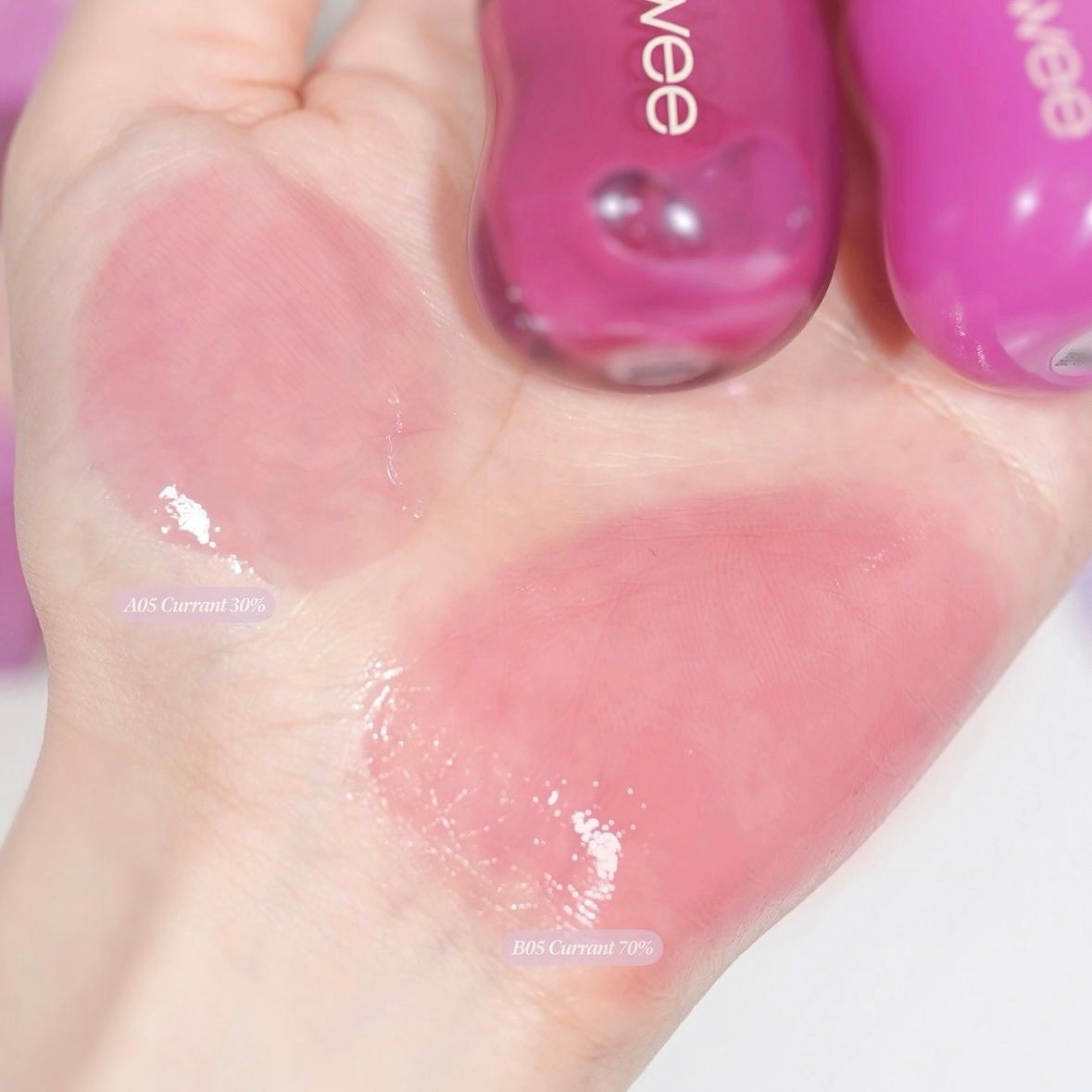 リップアンドチーク ブラーリープリンポット/fwee/口紅を使ったクチコミ(5枚目)