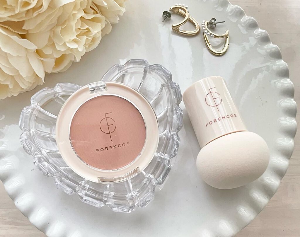 ピュアブラッシャー パフ付き/フォレンコス/パウダーチークを使ったクチコミ(2枚目)