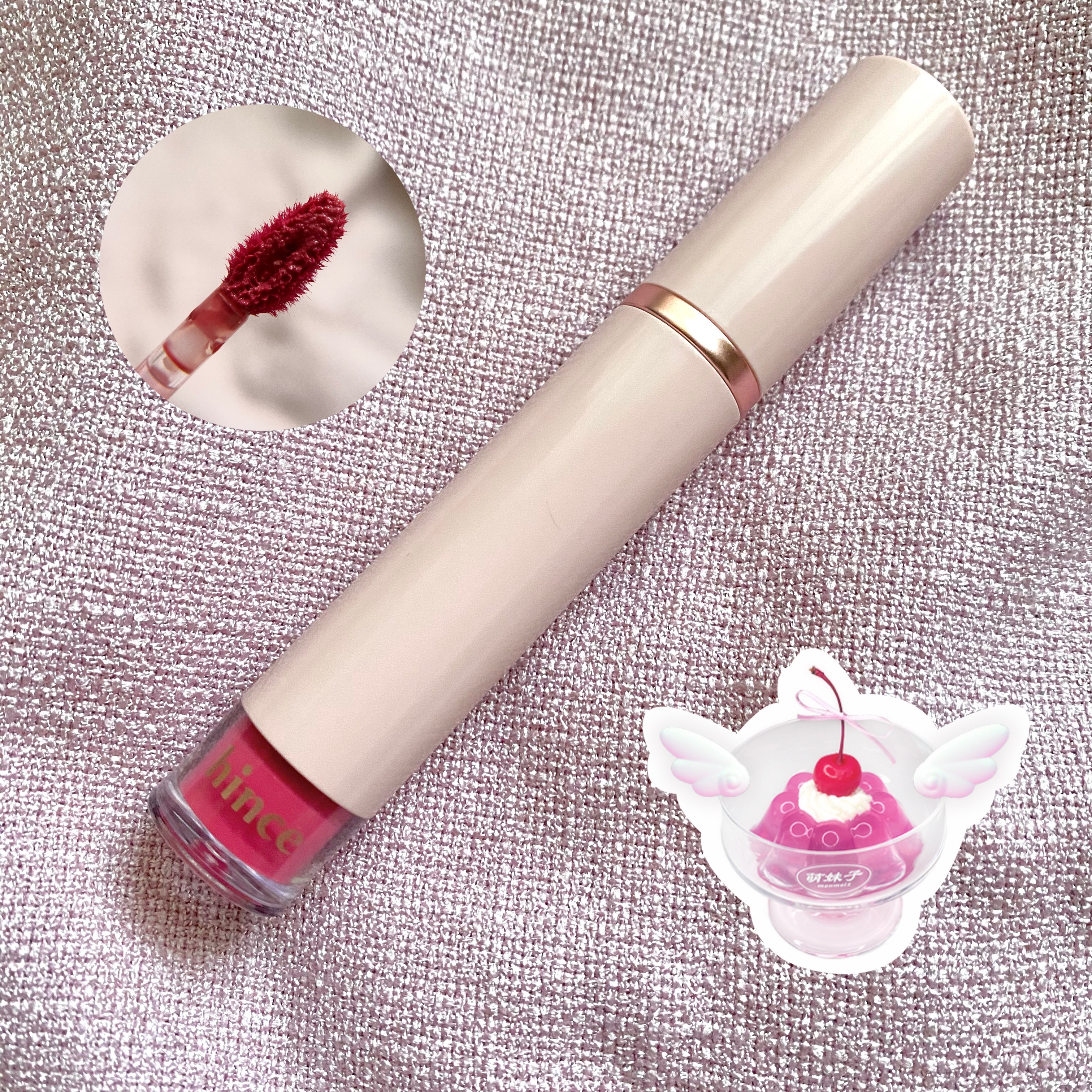 ムードインハンサーウォーターリキッドグロウ/hince/口紅を使ったクチコミ（2枚目）