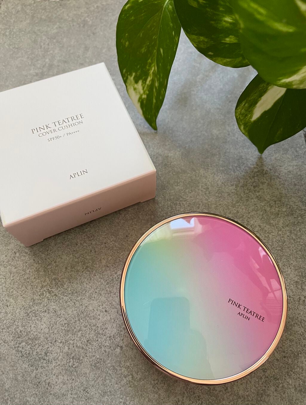 ピンクティーツリーカバークッション/APLIN/クッションファンデーションを使ったクチコミ(1枚目)