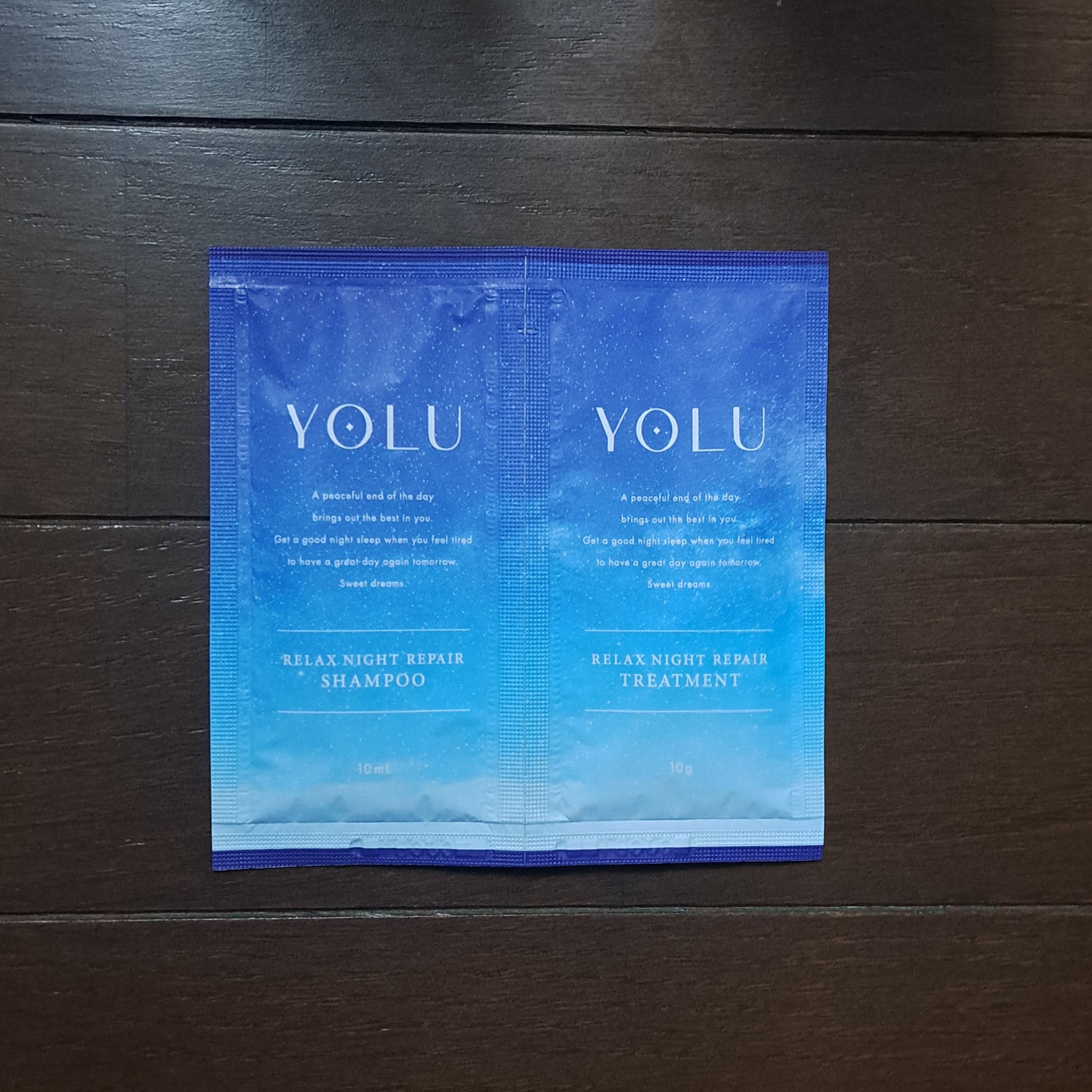 リラックスナイトリペア シャンプー／トリートメント/YOLU/市販シャンプーを使ったクチコミ（1枚目）