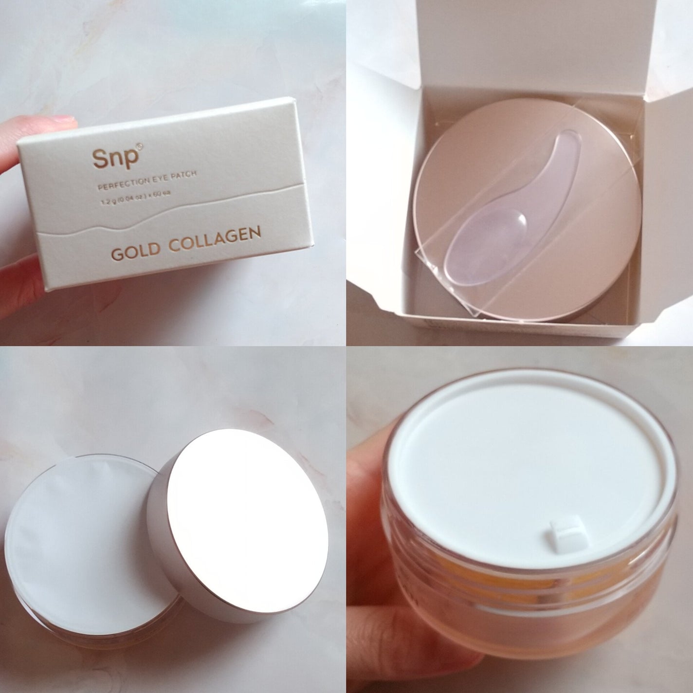 ゴールドコラーゲンパーフェクションアイパッチ/SNP/シートマスク・パックを使ったクチコミ(2枚目)