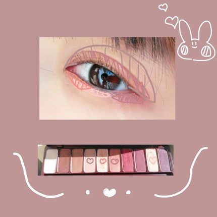 プレイカラー アイシャドウ ワインパーティー【生産終了】/ETUDE/アイシャドウパレットを使ったクチコミ(2枚目)