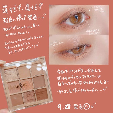 シャドウパレット/dasique/アイシャドウパレットを使ったクチコミ(2枚目)