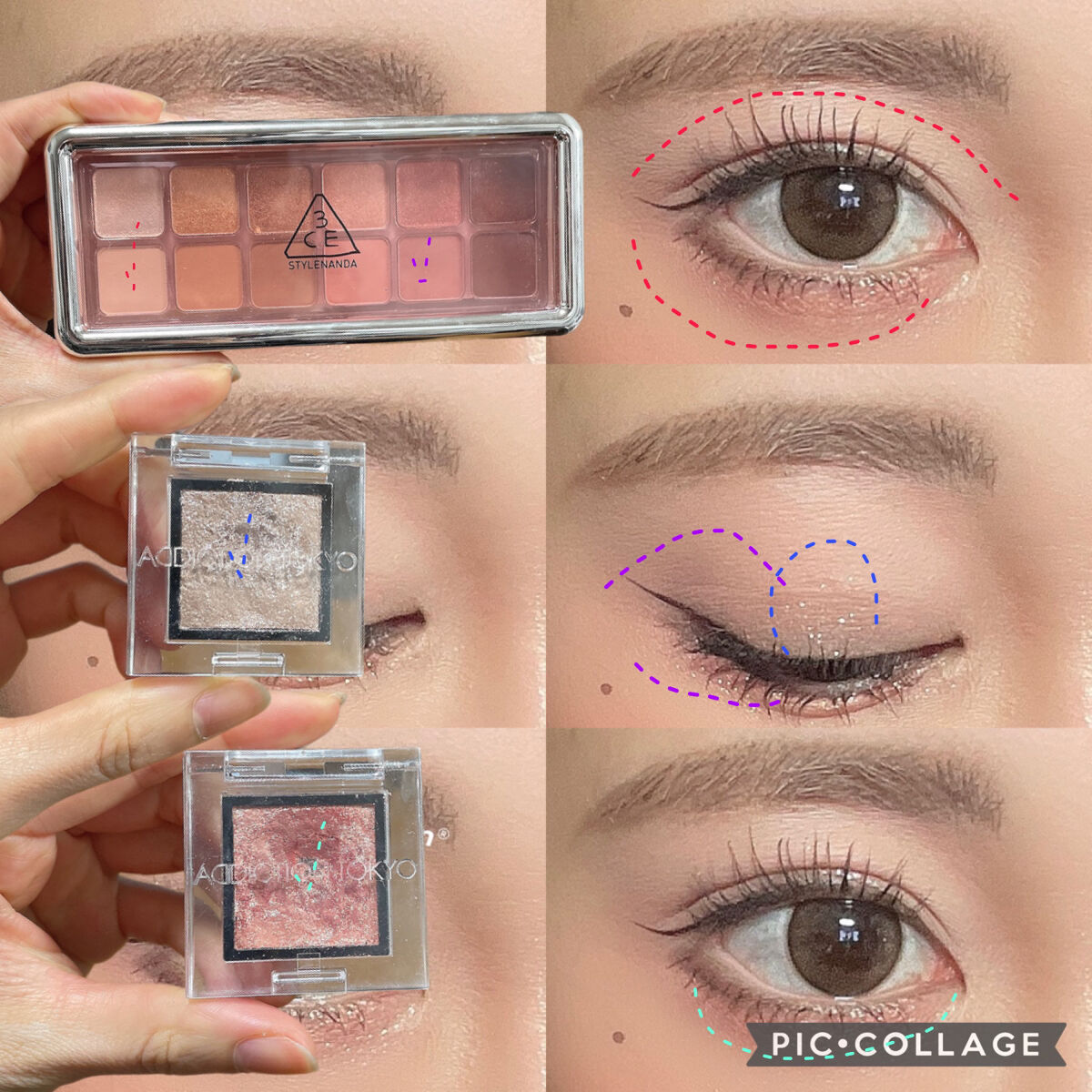 3CE ニューテイク アイシャドウパレット/3CE/アイシャドウパレットを使ったクチコミ（3枚目）