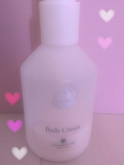 Laline ボディクリーム チェリーブロッサムのクチコミ「Lalineのボディケア用品についてです。
私の肌は乾燥しやすくひじ、ひざ、足の裏、かかとな.....」(3枚目)