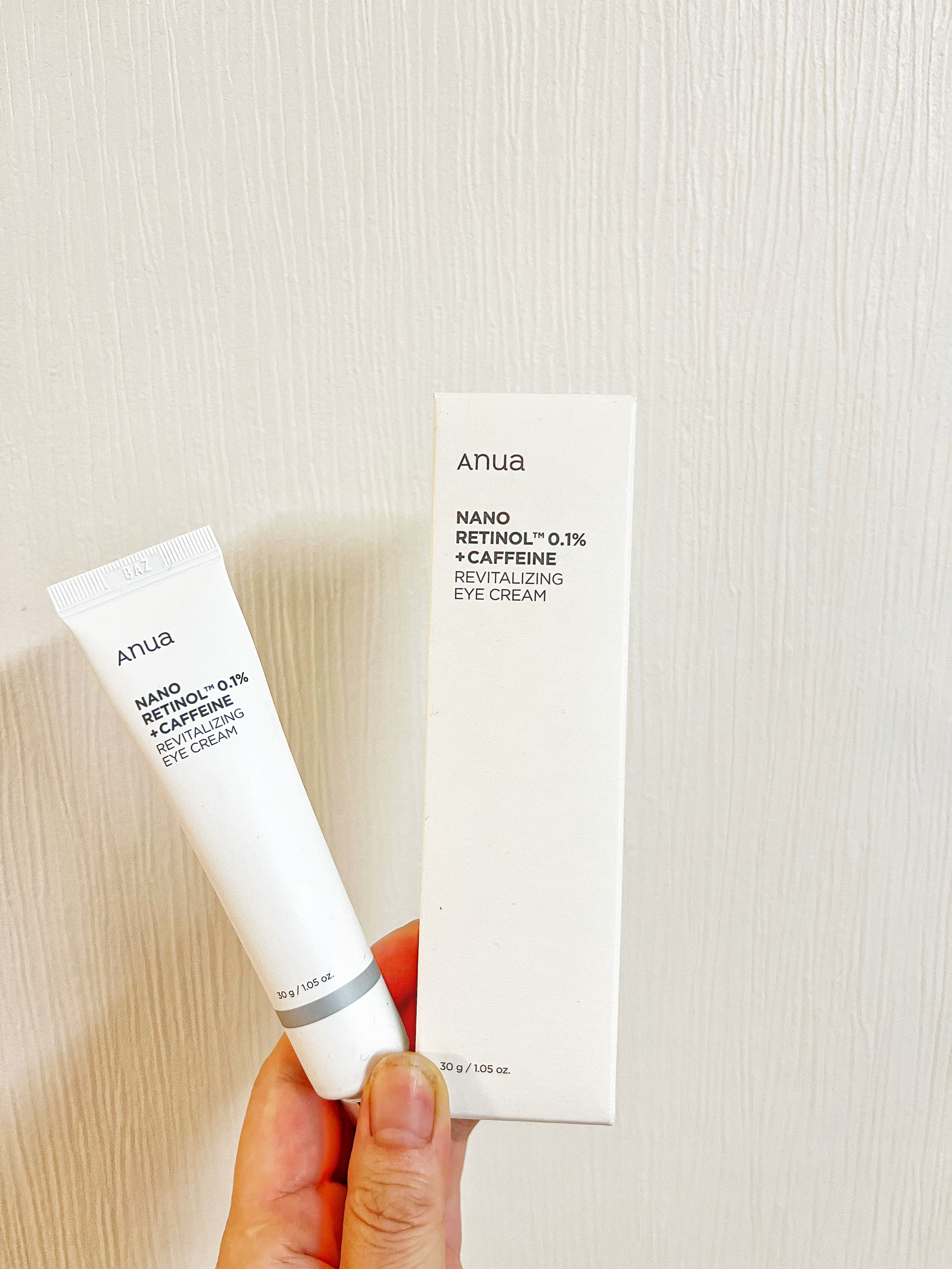 レチノール 0.1 カフェイン リバイタライジング アイクリーム/Anua/アイケア・アイクリームを使ったクチコミ（1枚目）