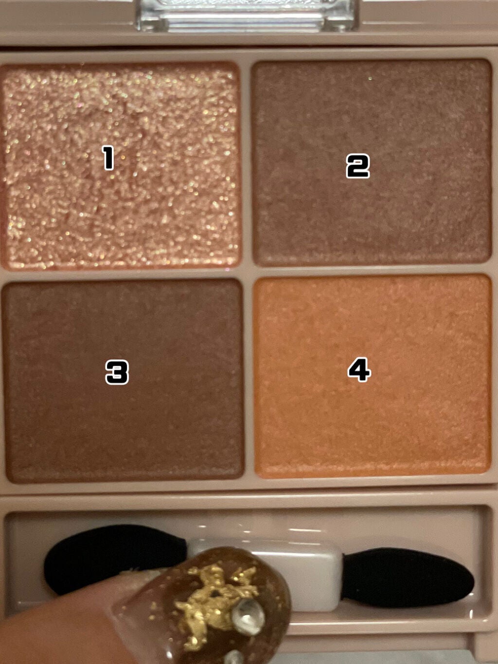 シルキースフレアイズ(マットタイプ)/キャンメイク/アイシャドウパレットを使ったクチコミ(3枚目)