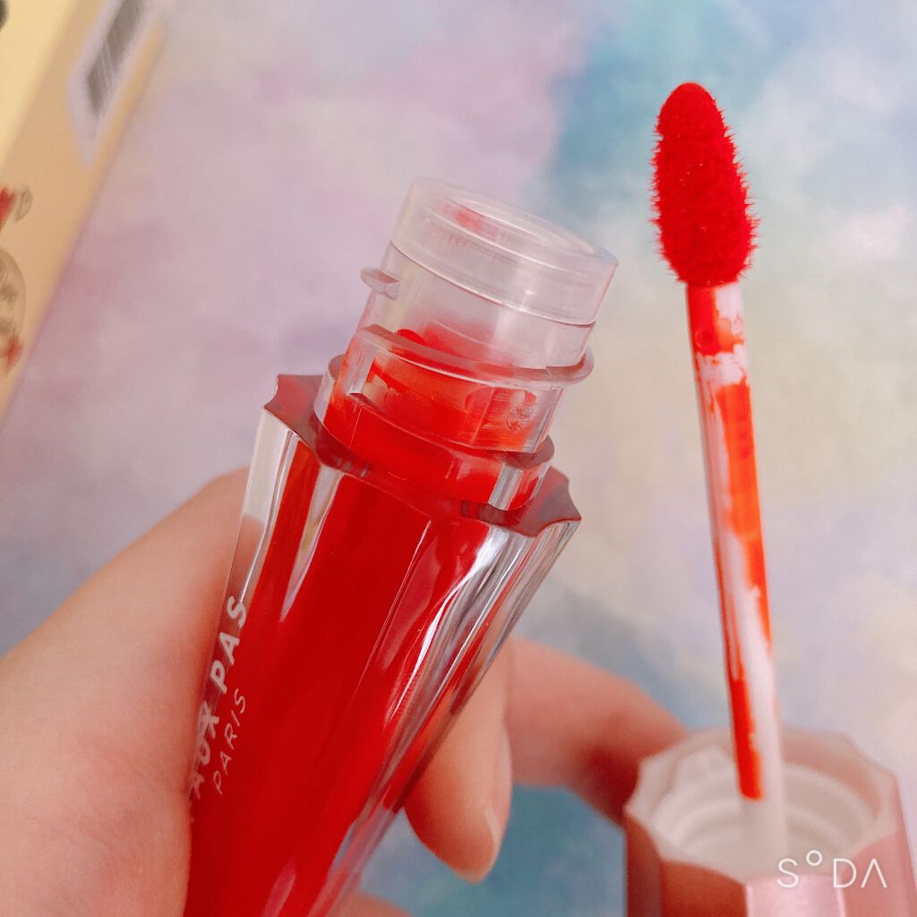 ウォーターアンブレラティント リップ/FAUX PAS PARIS/リップティントを使ったクチコミ（2枚目）