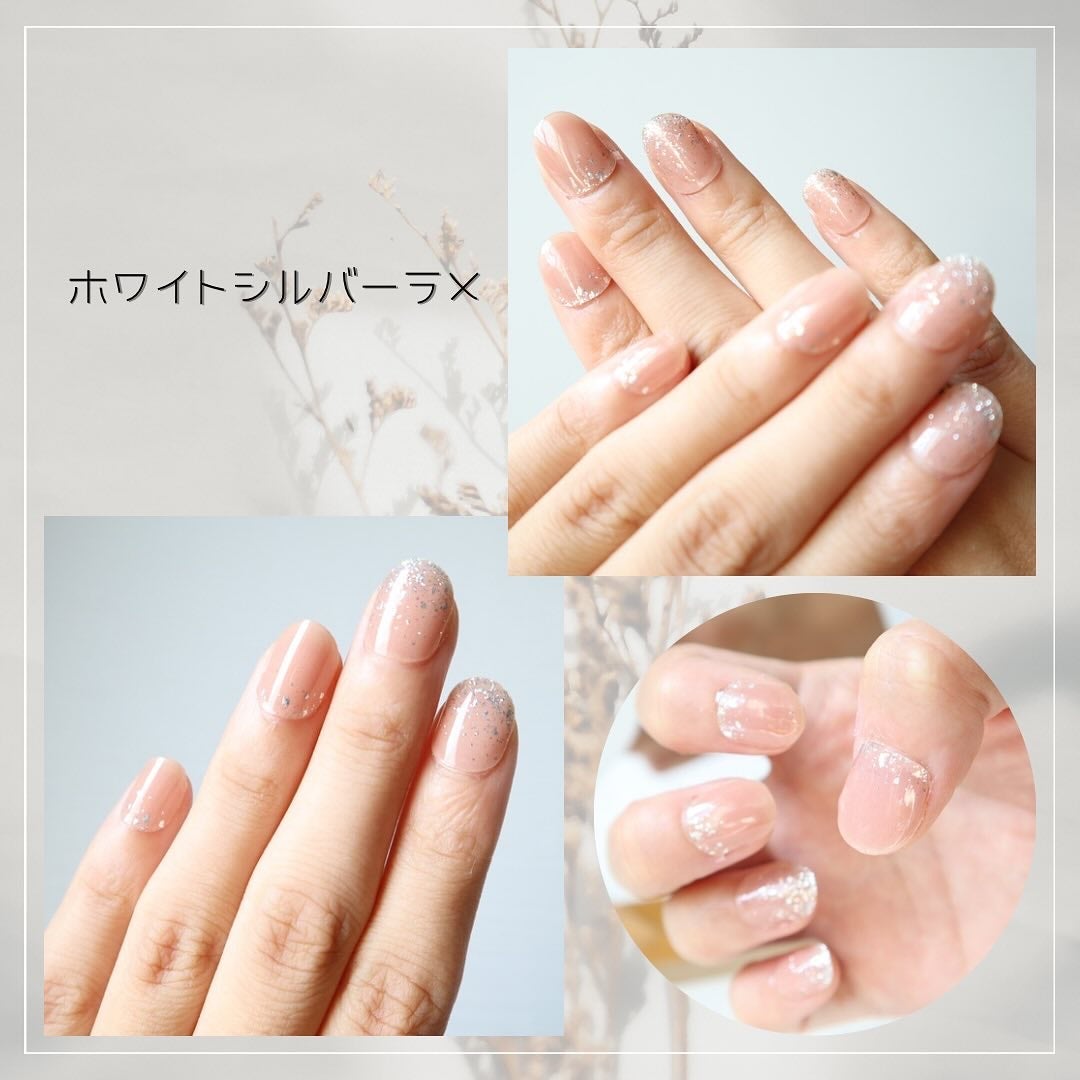 シンデレラネイル(切らなくていいジェルネイルシール)/mmme/ネイルシールを使ったクチコミ(2枚目)