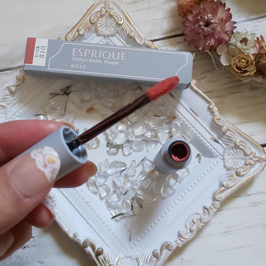 シフォンマット ルージュ/ESPRIQUE/口紅を使ったクチコミ（3枚目）
