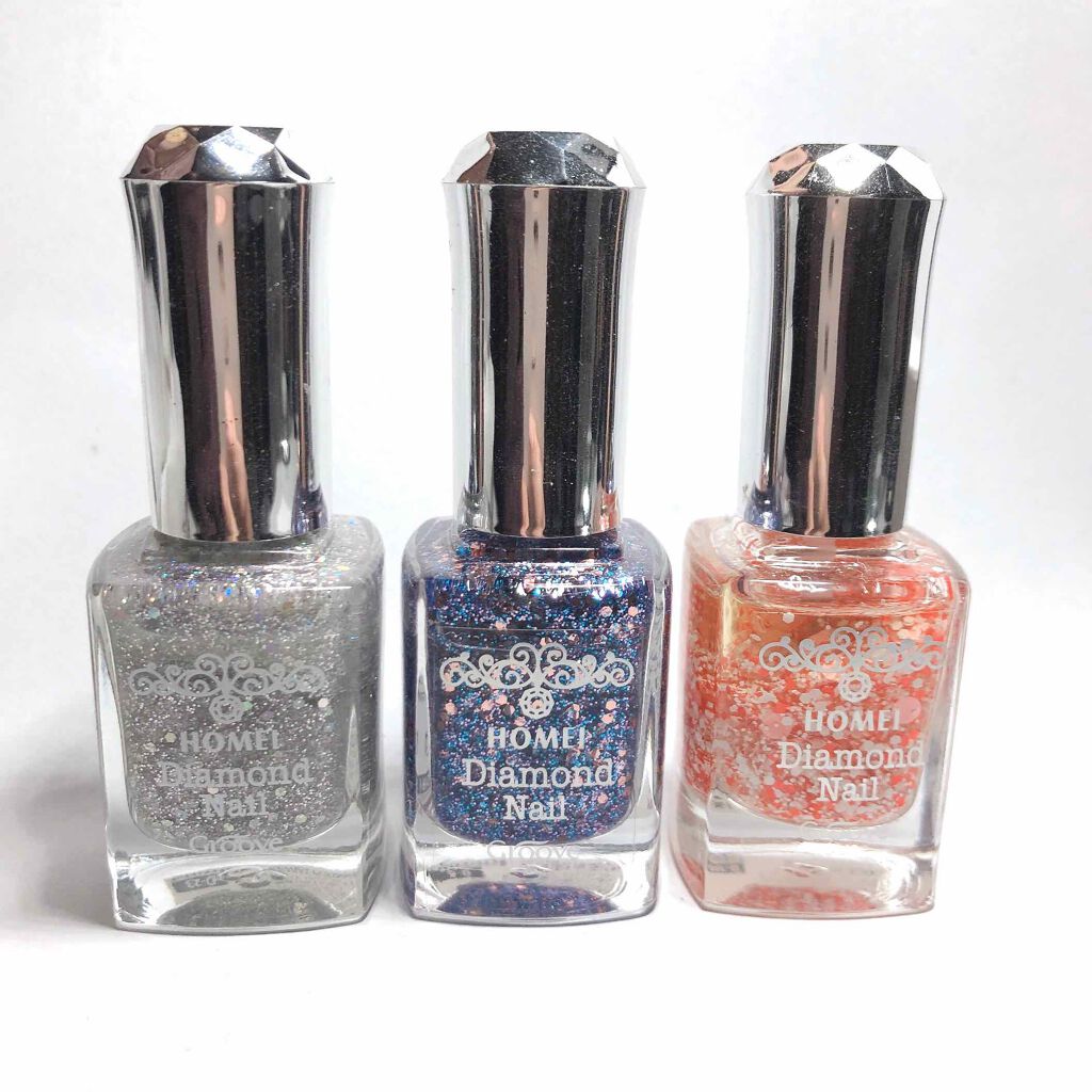 ダイヤモンドネイルポリッシュ/HOMEI/マニキュアを使ったクチコミ(2枚目)