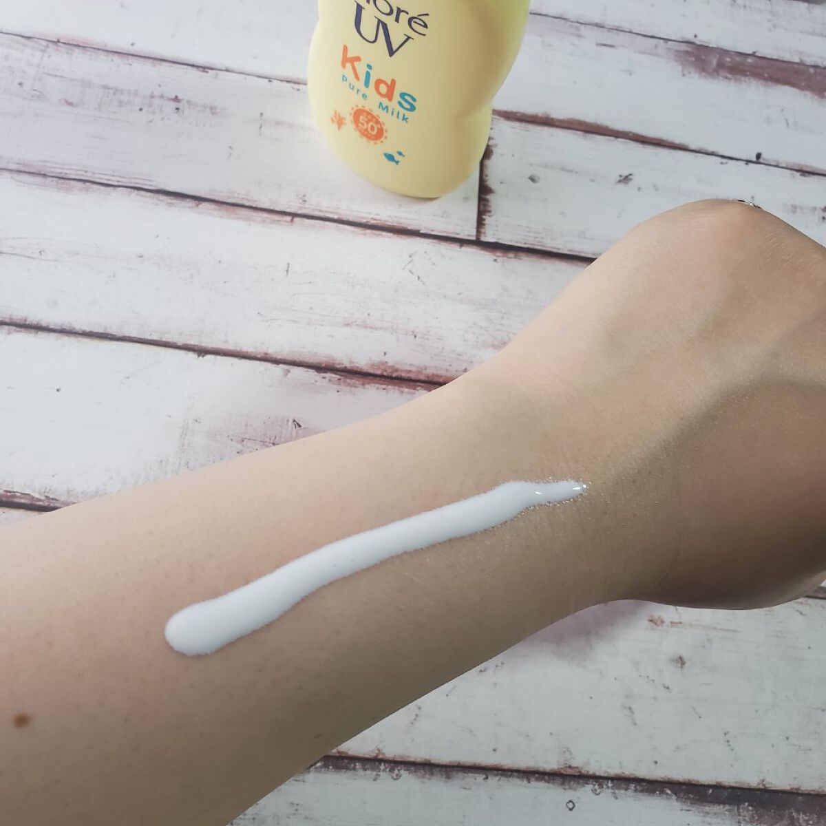 ビオレUV キッズピュアミルク/ビオレ/日焼け止めミルクを使ったクチコミ（3枚目）