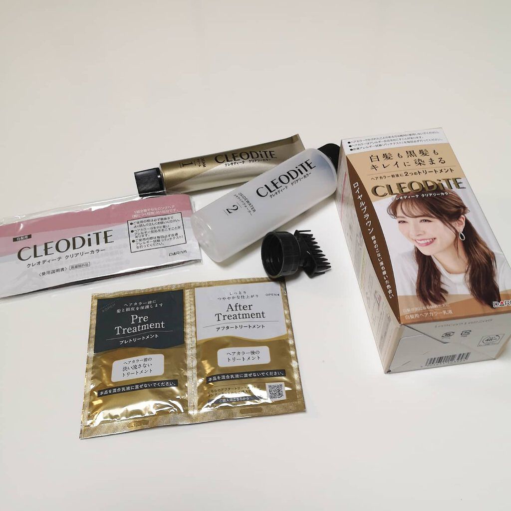クリアリーカラー (白髪用) /クレオディーテ/ヘアカラーを使ったクチコミ（2枚目）