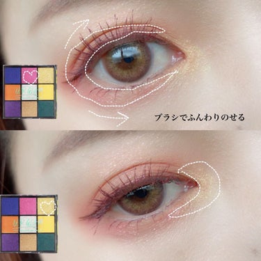 UR GLAM　BLOOMING EYE COLOR PALETTE/U R GLAM/パウダーアイシャドウを使ったクチコミ（3枚目）