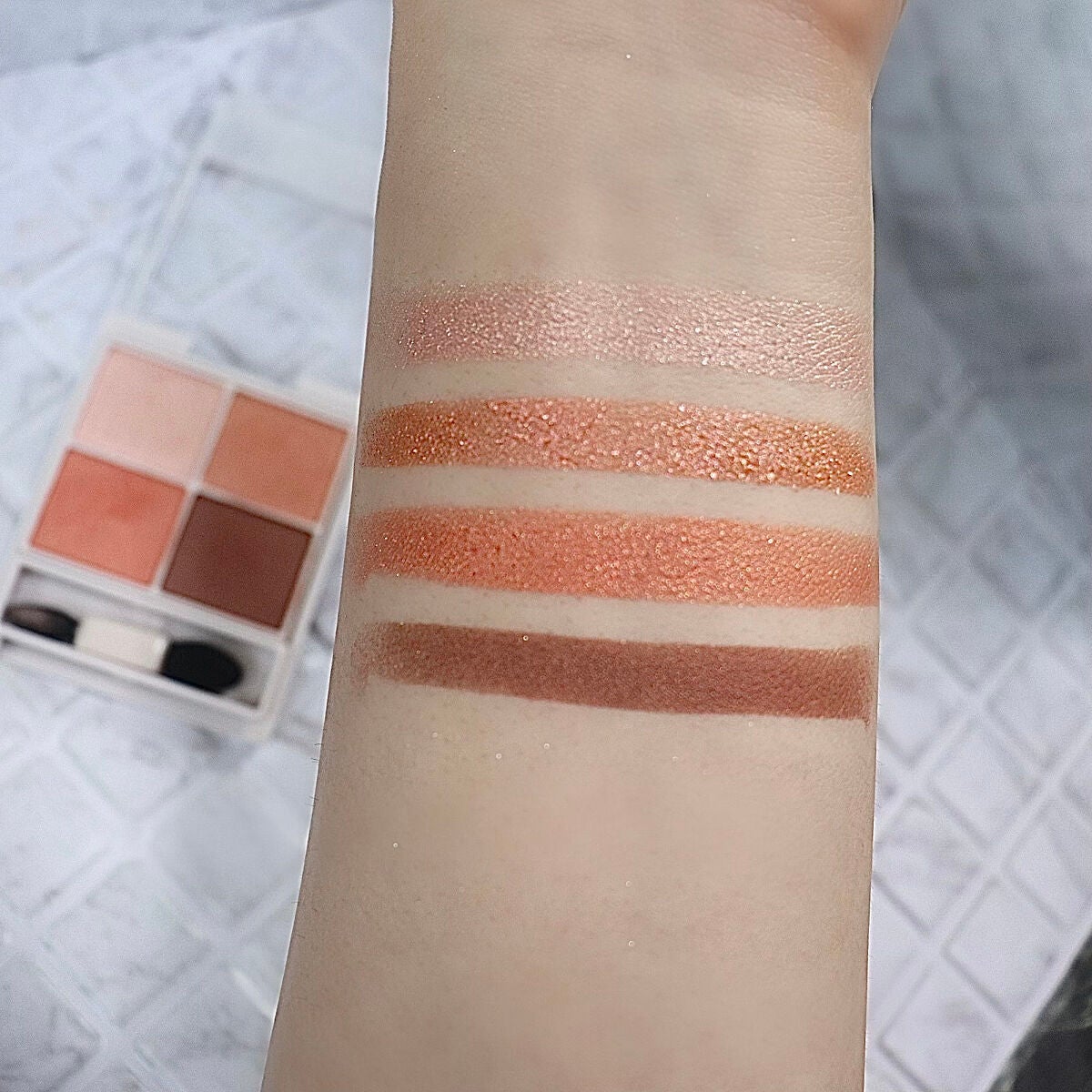 シルキースフレアイズ/キャンメイク/アイシャドウパレットを使ったクチコミ(4枚目)