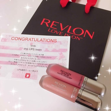 初!! LIPSプレゼント当選💕🎁
LIPS運営様、Revlon様ありがとうございます🙇‍♀️✨✨

＿＿＿＿＿＿＿＿＿＿＿＿＿＿＿＿＿＿＿＿

💫Revlon（レブロン）
ウルトラ HD マット リッ