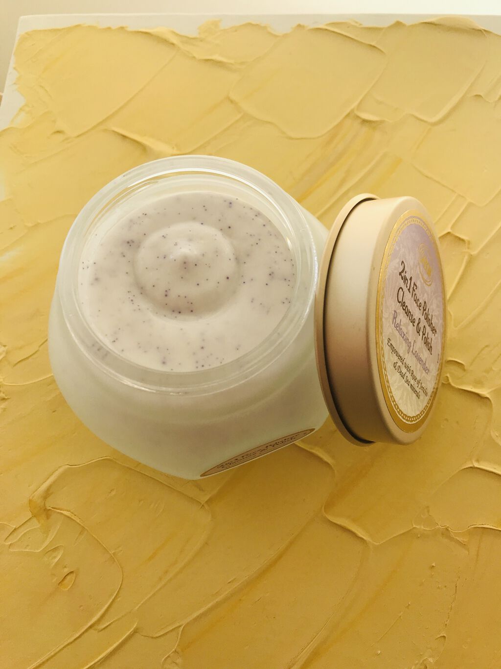 フェイスポリッシャー リラクシング(ラベンダー)/SABON/スクラブ・ゴマージュを使ったクチコミ（2枚目）