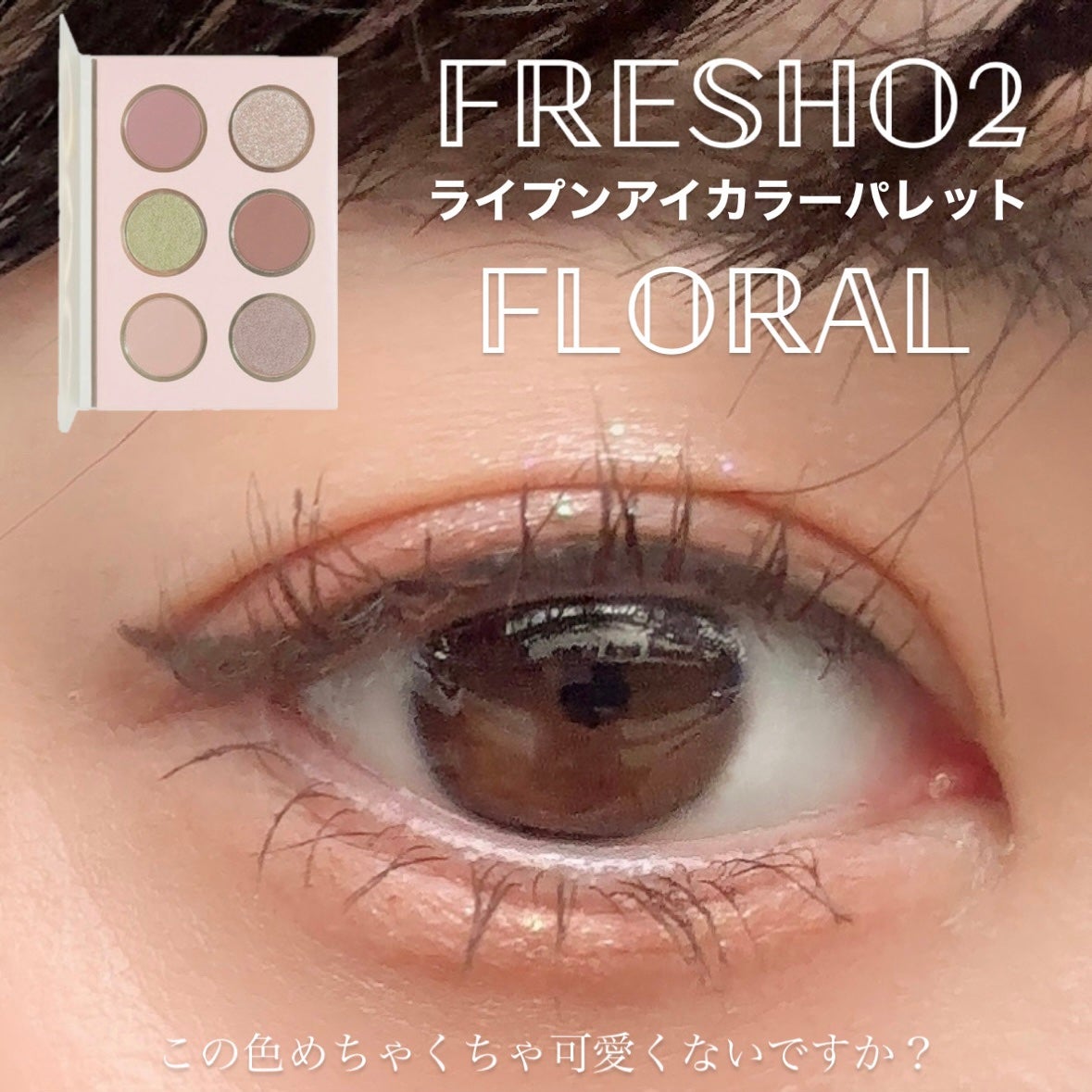 ライプンアイカラーパレット/FRESHO2/アイシャドウパレットを使ったクチコミ(1枚目)
